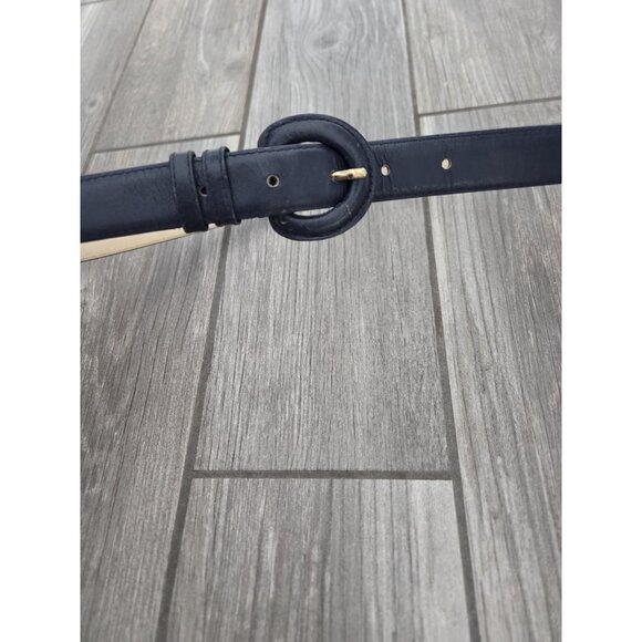 Axiom Leather Belt Large. Navy 3/4” Wide 36” Total Length. Y2K - Picture 1 of 3